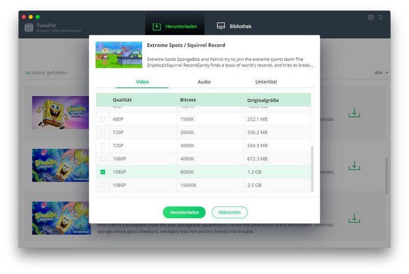 Erweiterter Download