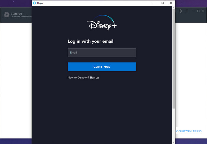 sich mit Disney+ Account anmelden