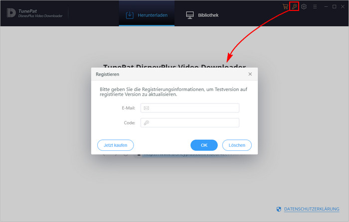 DisneyPlus Video Downloader registrieren