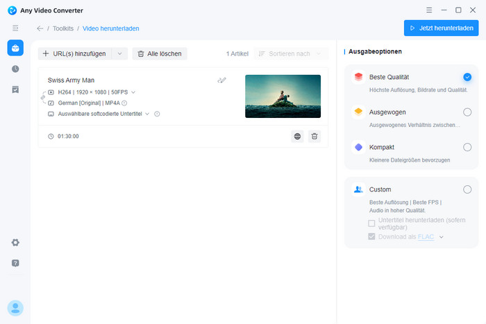 Any Video Converter ARD Video Downloader